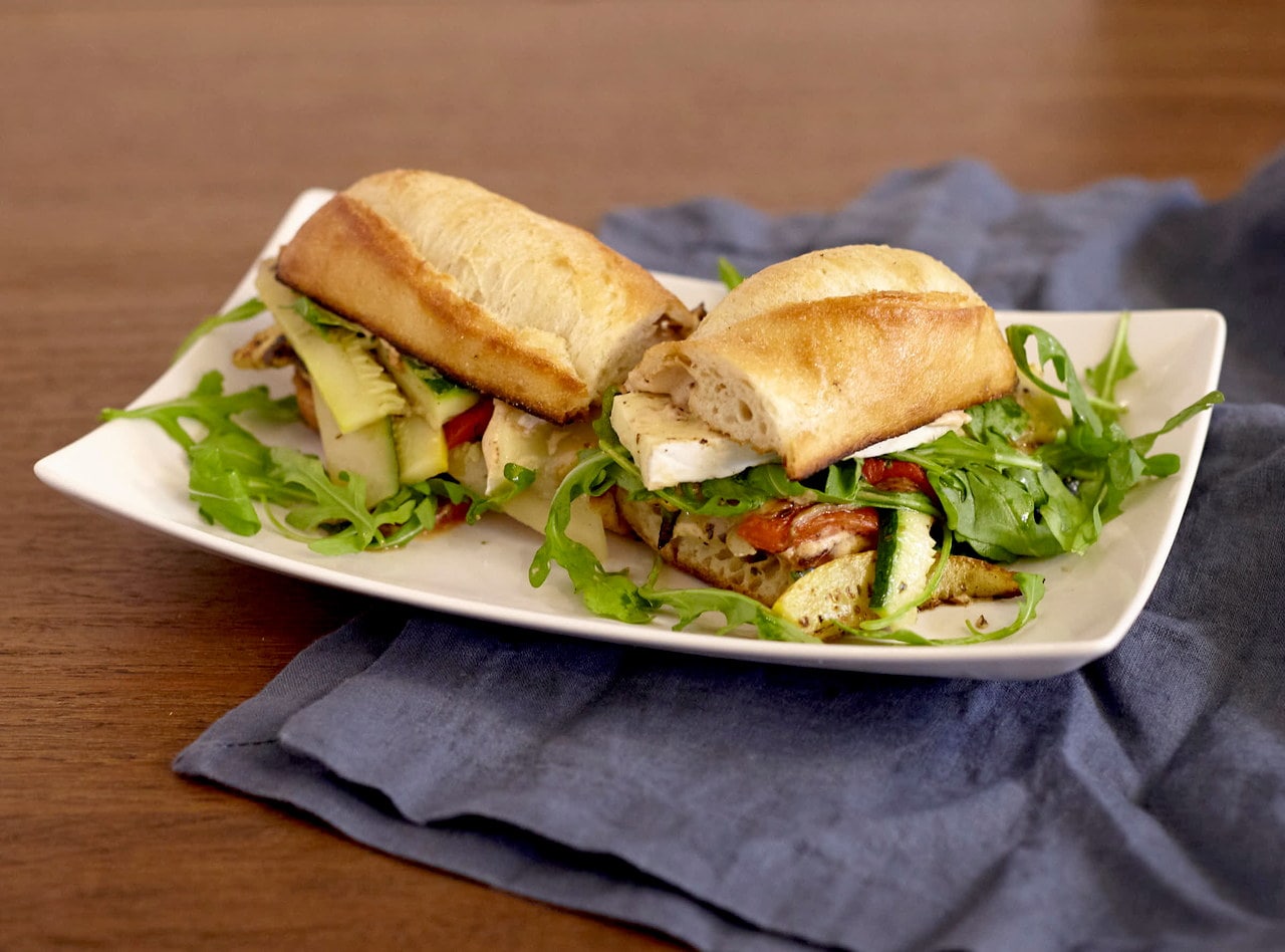 Gluten Free Mediterranean Avocado Baguette Boxed Lunch by Chef Lilly Gjekmarkaj