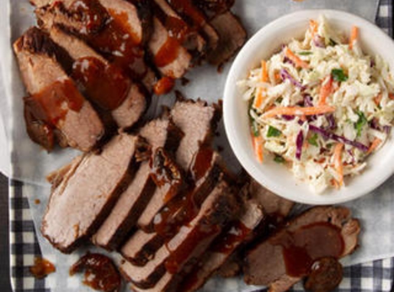 Mesquite-smoked Brisket BBQ Plate by Chef Chris Burris