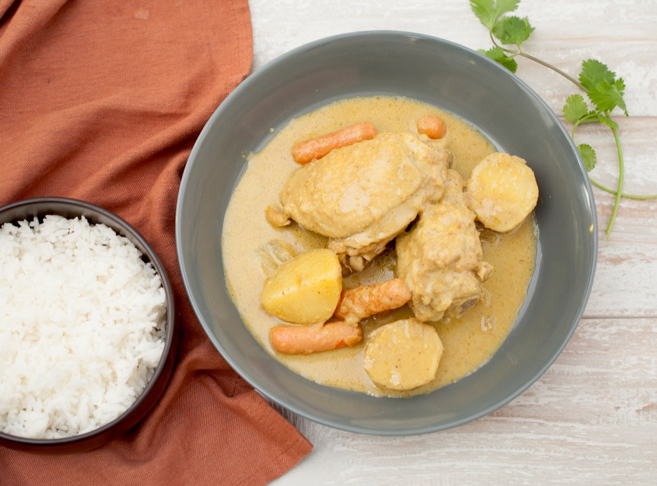 Thai-style Yellow Curry with Chicken by Chef Tanya Jirapol