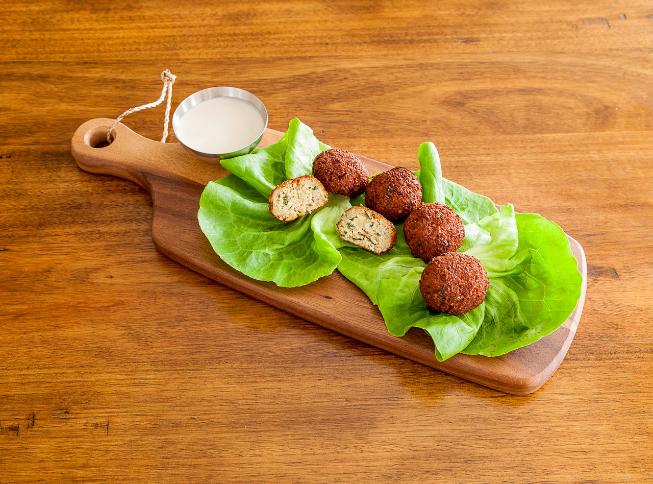 Anaheim Pepper & Cilantro Falafel by Chef Andrea Ryan