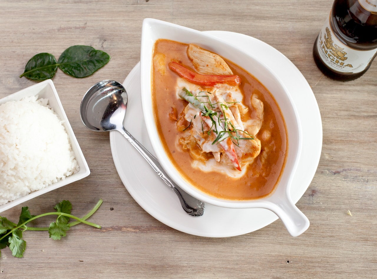 Panang Curry Chicken Boxed Lunch by Chef Pik Kookarinrat