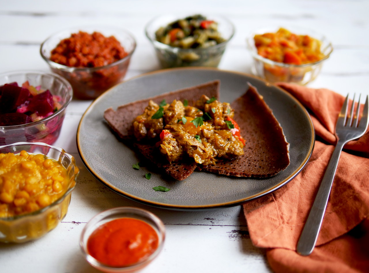 Ethiopian Braised Beef Curry Boxed Lunch by Chef Mulu Abate