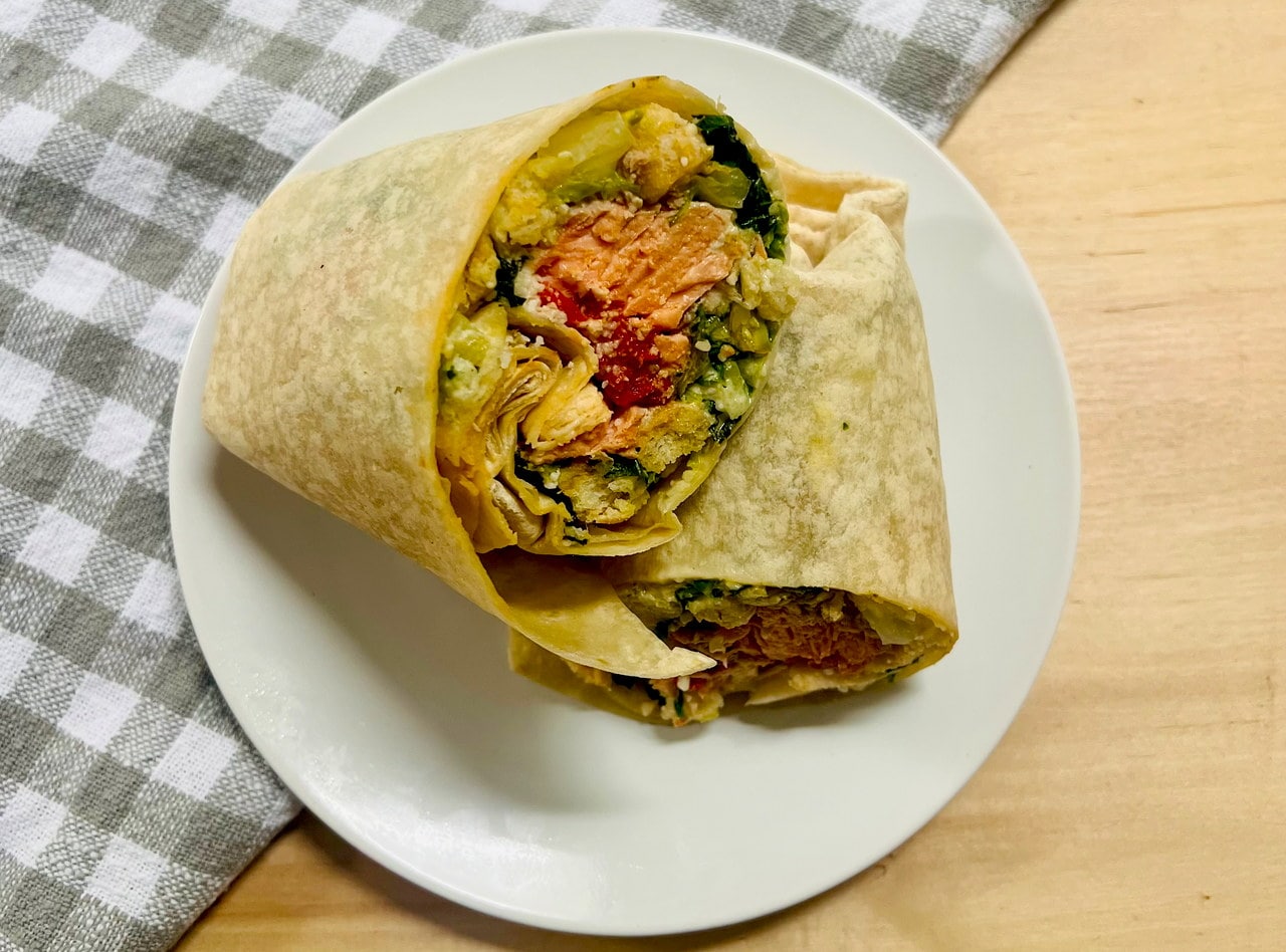 [deprecated] Salmon Caesar Wrap by Chef Mulu Abate