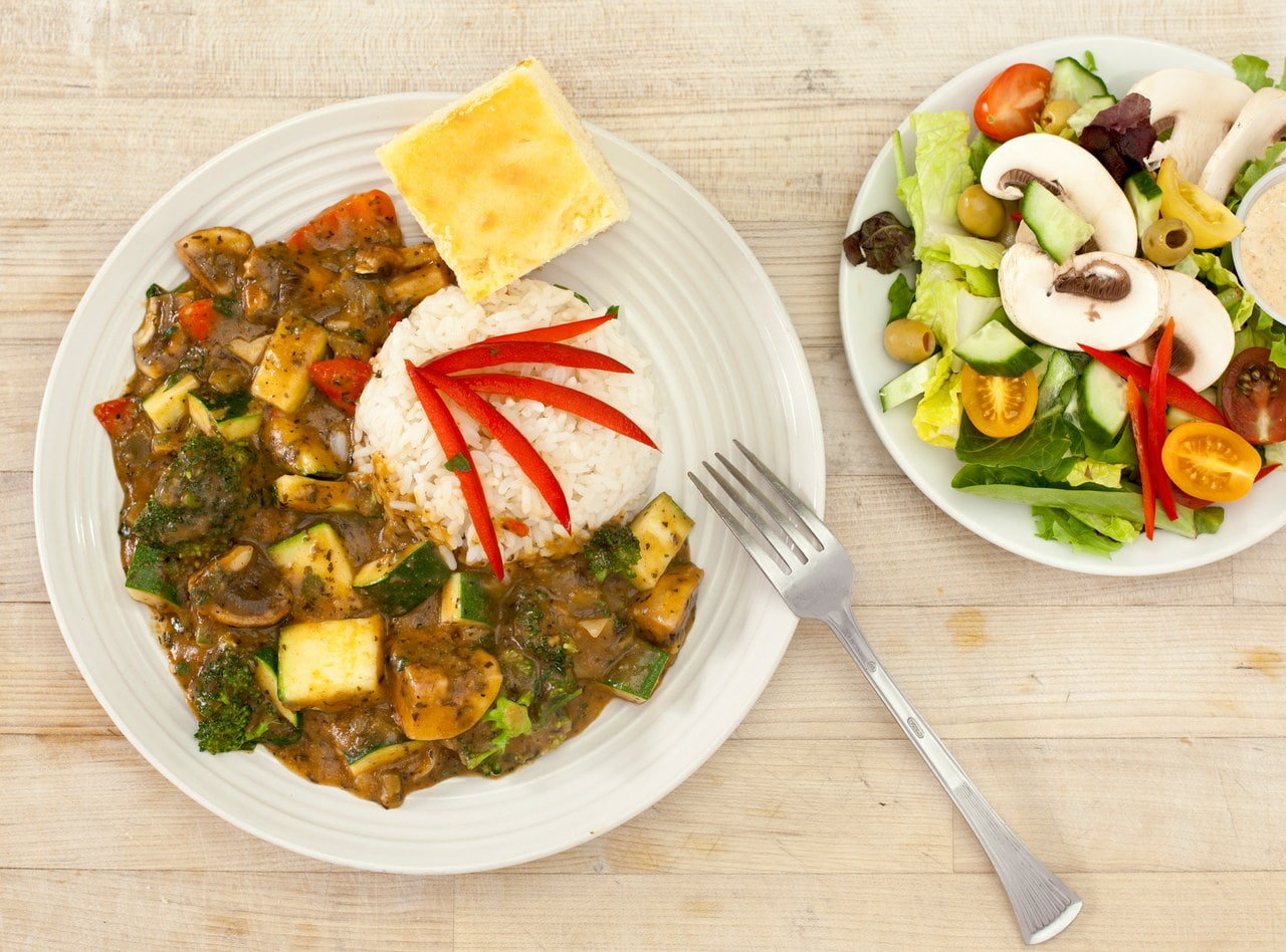 Gluten Free Creole Etouffee Plate by Chef Jemil Aziz Johnson