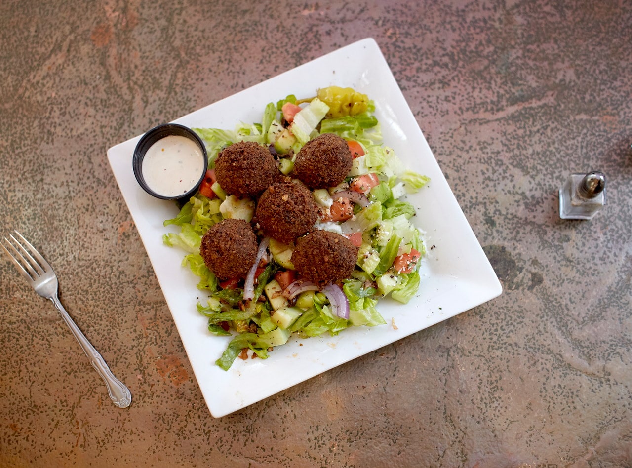Falafel Vegetarian Plate by Chef Salam Ibrahim
