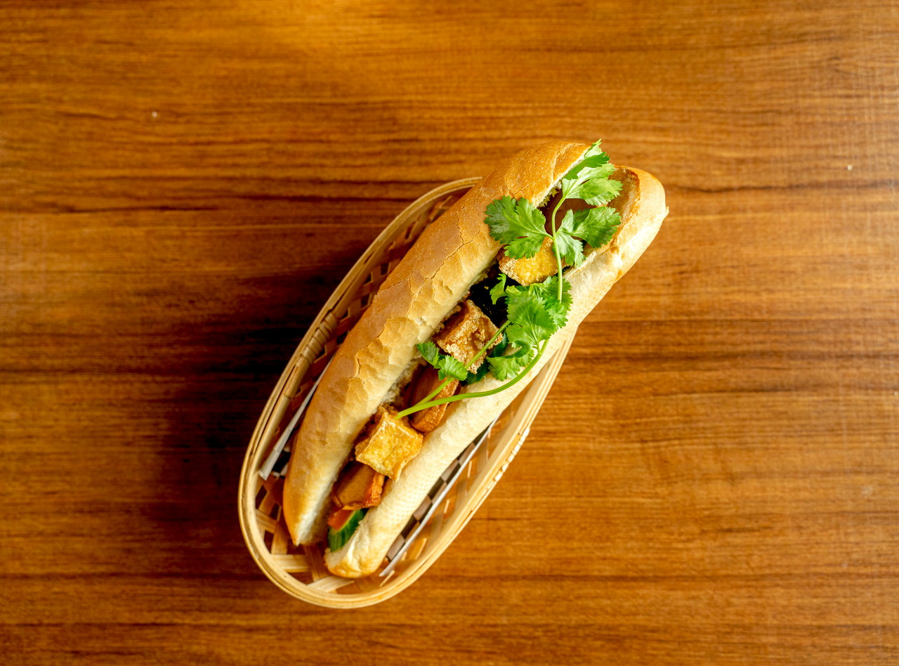Tofu and Mushroom Banh Mi by Chef Kevin Nguyen