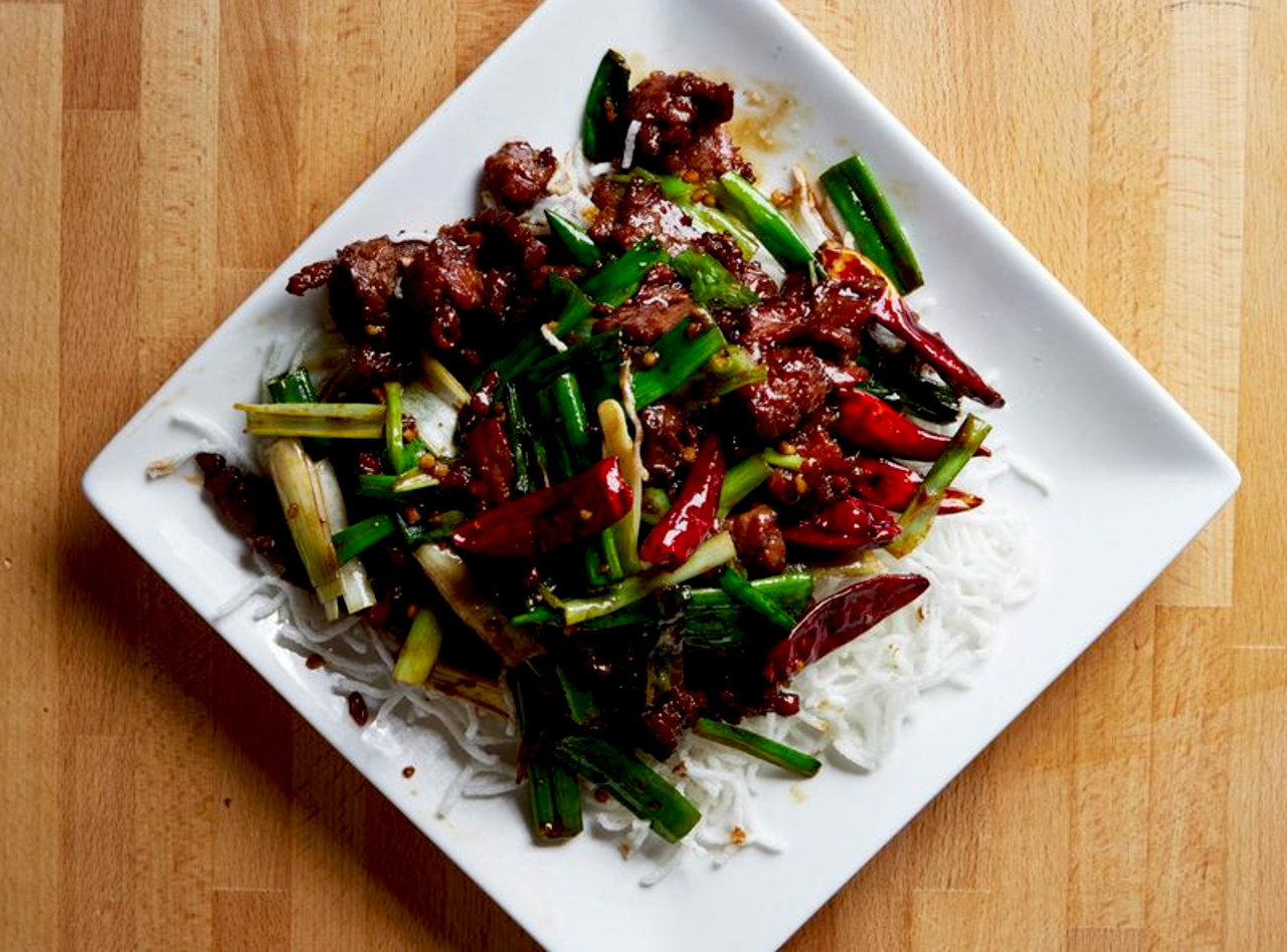 Mongolian Beef by Uptown China