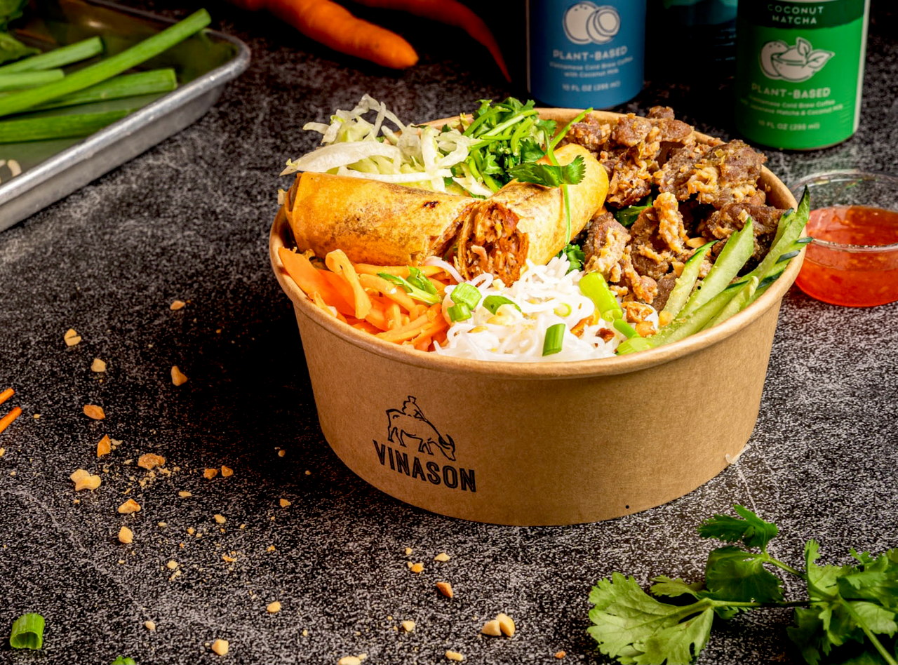 Lemongrass Beef Vermicelli Bowl Boxed Lunch by Vinason