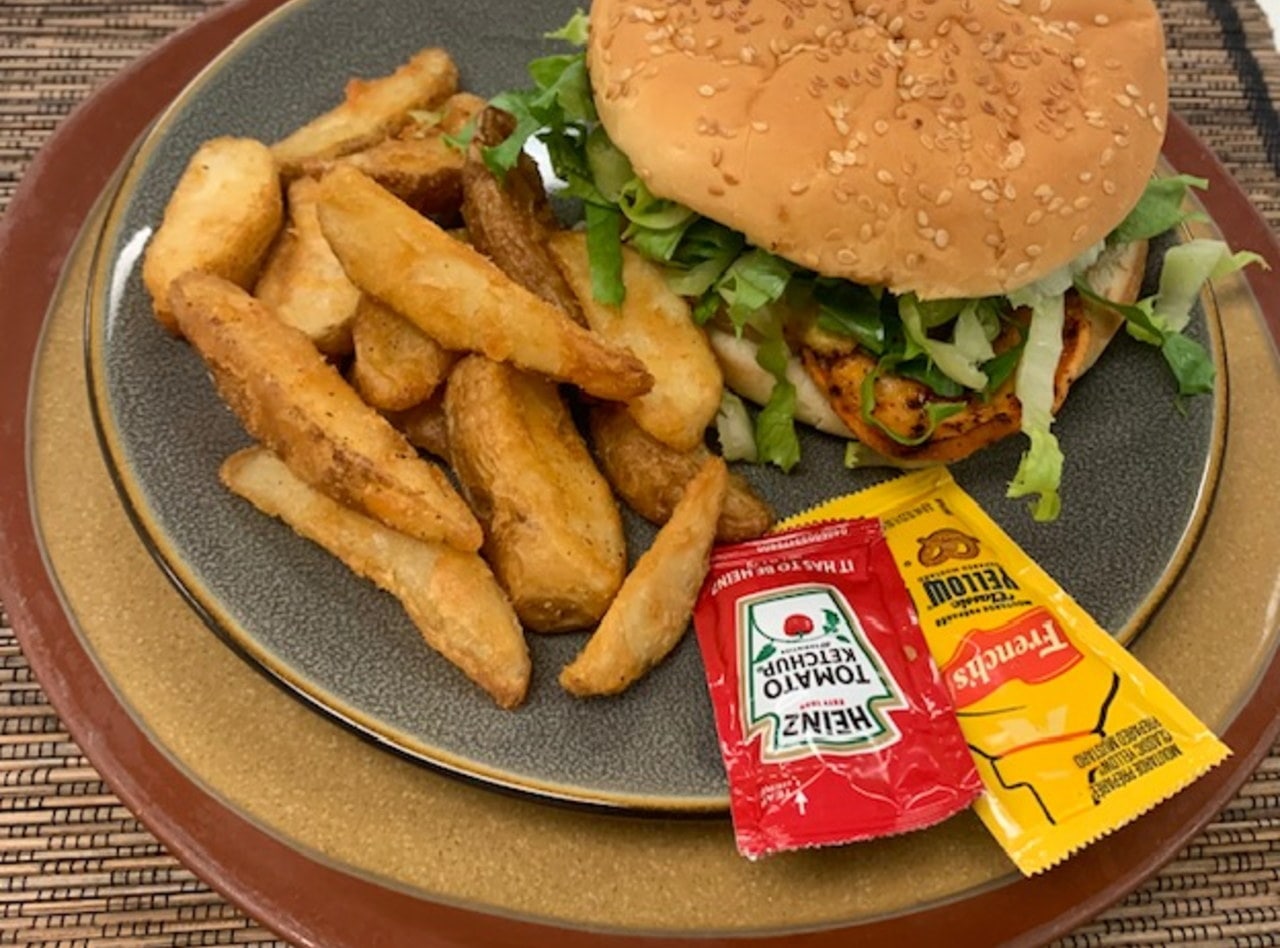 Gluten Free Chicken Burger Boxed Lunch by Chef Edgar Fauvet