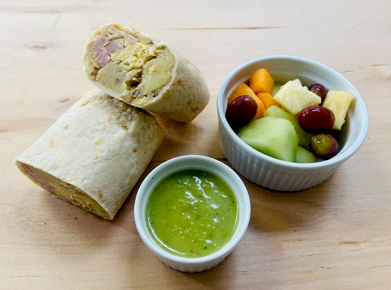Breakfast Burrito with Ham by Chef Frankie Morales - Cocina MX32