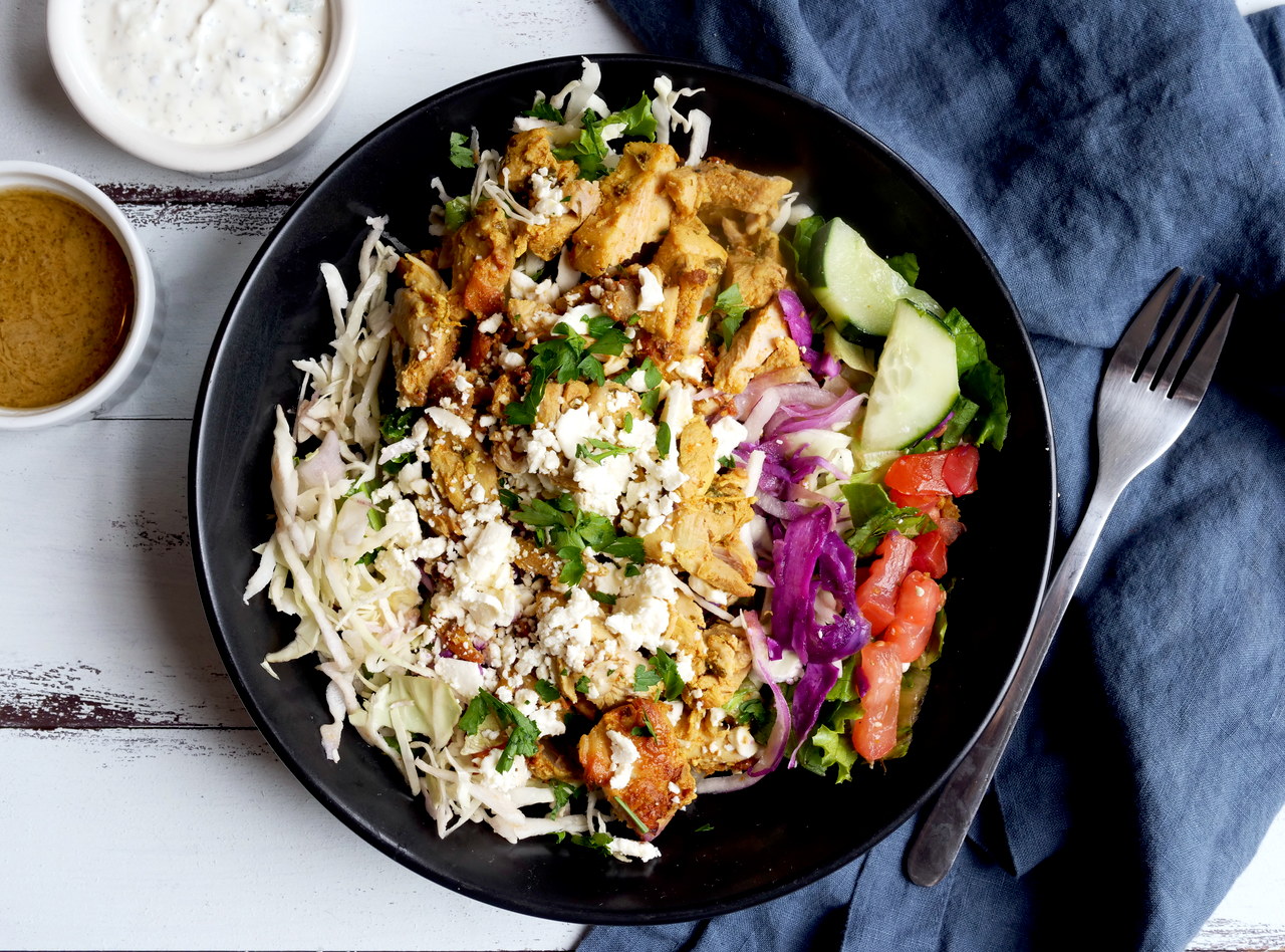 Chicken Gyro Salad Boxed Lunch by Chef Jood Elasmar
