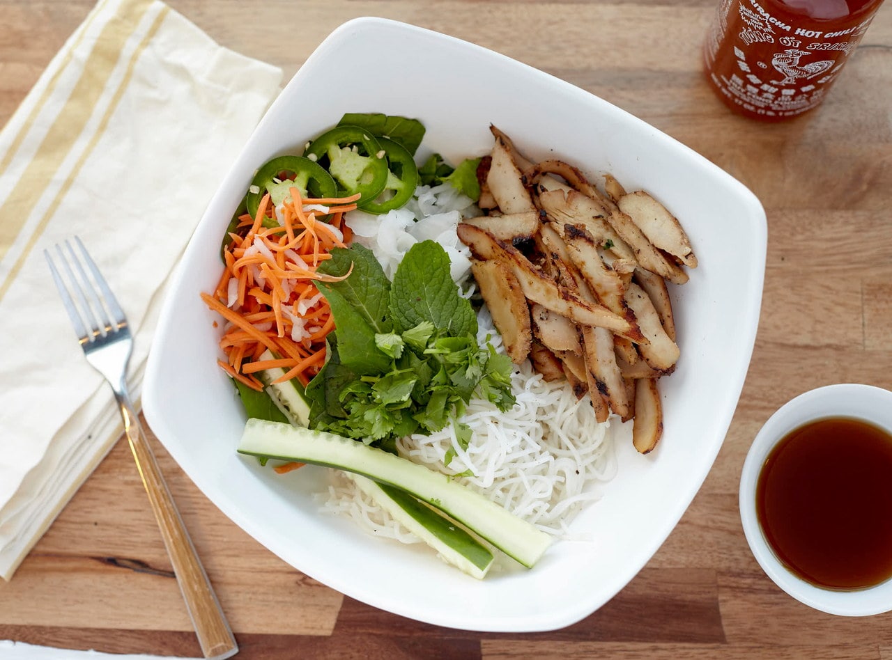 Lemongrass Chicken Vermicelli Boxed Lunch by Chef John Tran