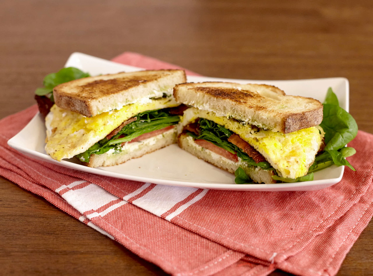 Gluten Free Bacon and Egg Breakfast Sandwich by Chef Lilly Gjekmarkaj