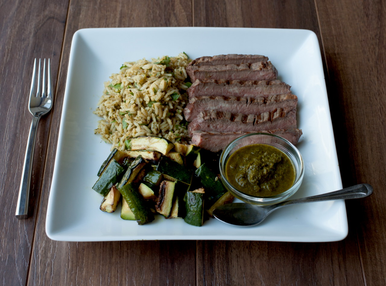 Flank Steak with Chimichurri Sauce by Chef Katie Peterson