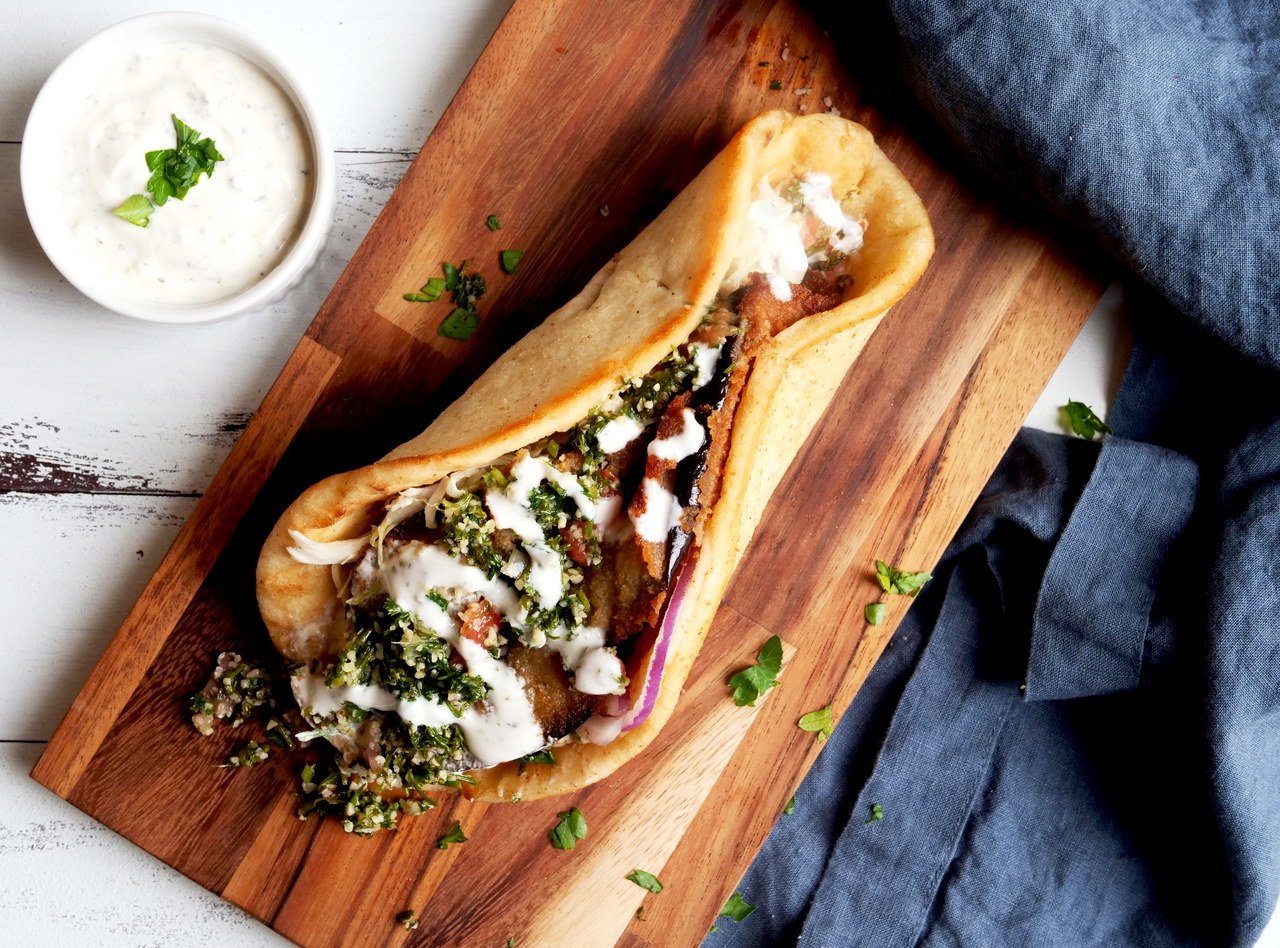 Eggplant Sandwich Combo Boxed Lunch by Chef Jood Elasmar
