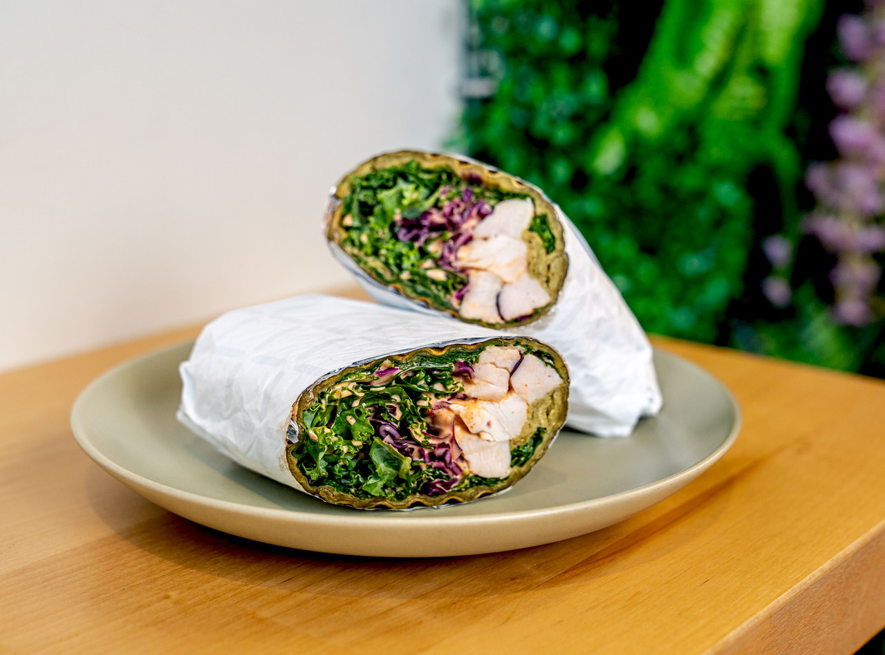Chipotle Wrap with Falafel by Chef Pablo & Judith