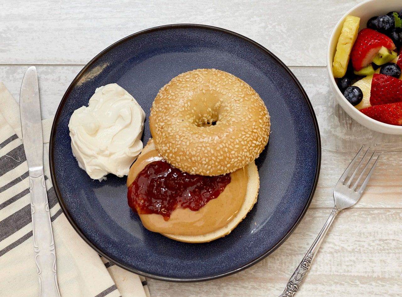 Bagel Bar with Fruit Salad by Chef Frankie Morales - ST