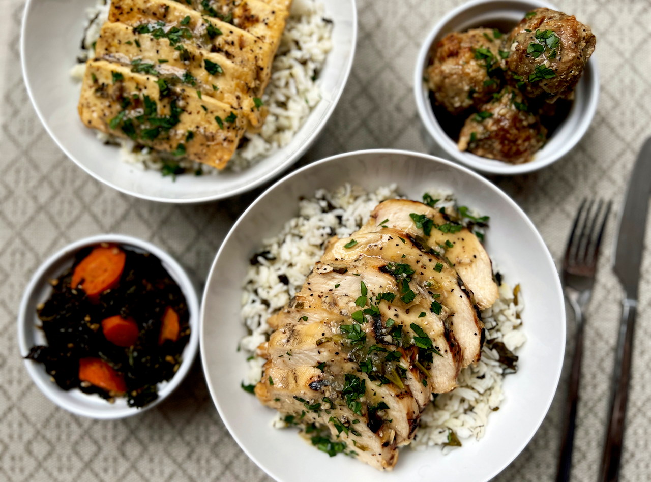 Lemon Pepper Turkey Meatballs Boxed Lunch by Ripe Catering