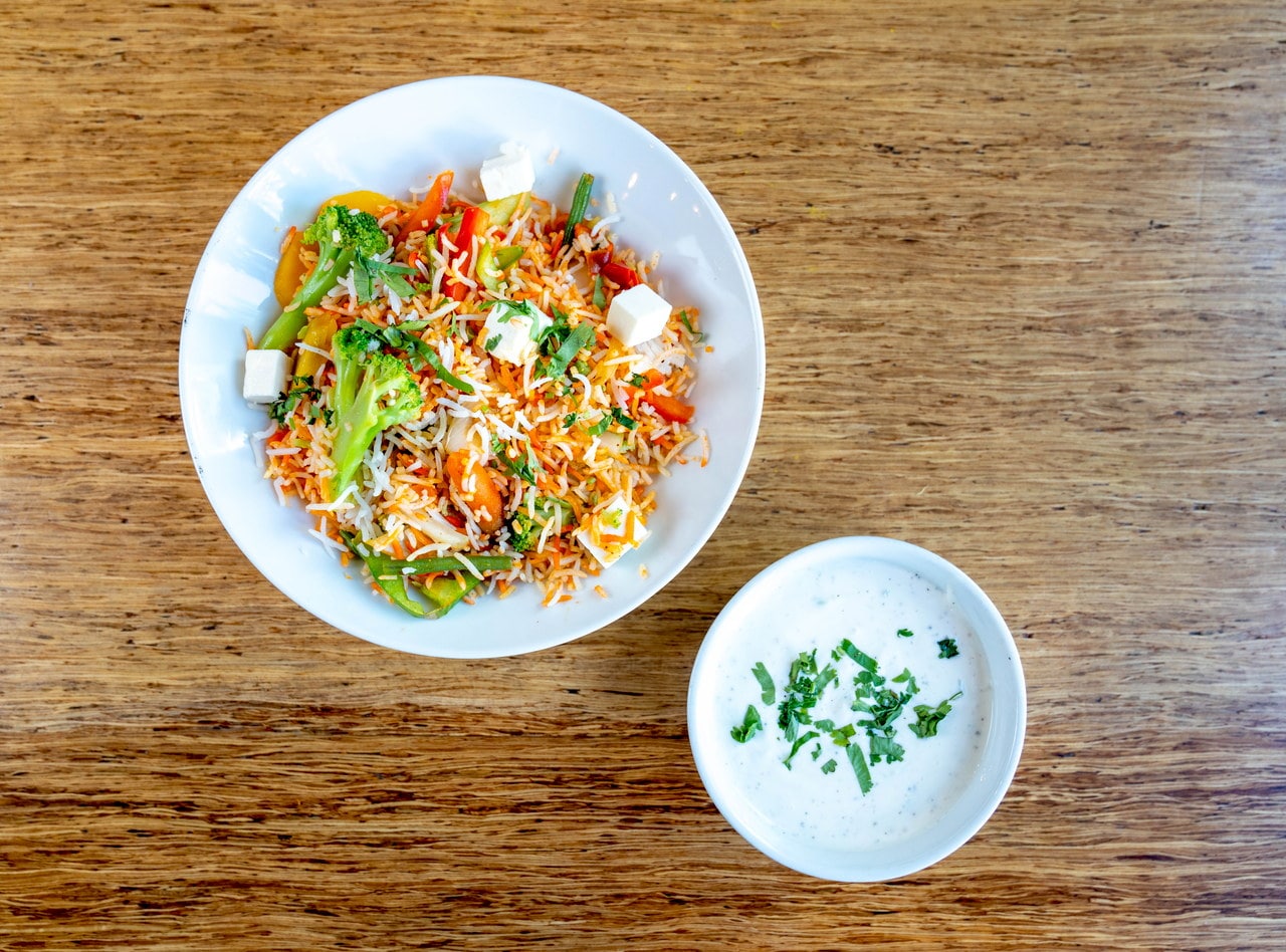 Paneer and Vegetable Biryani by Chef Sukhchain Singh