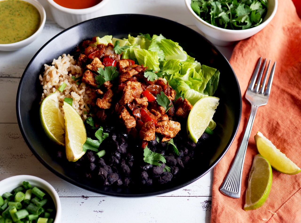 Caribbean Pork Bowl by Chef Mulu Abate