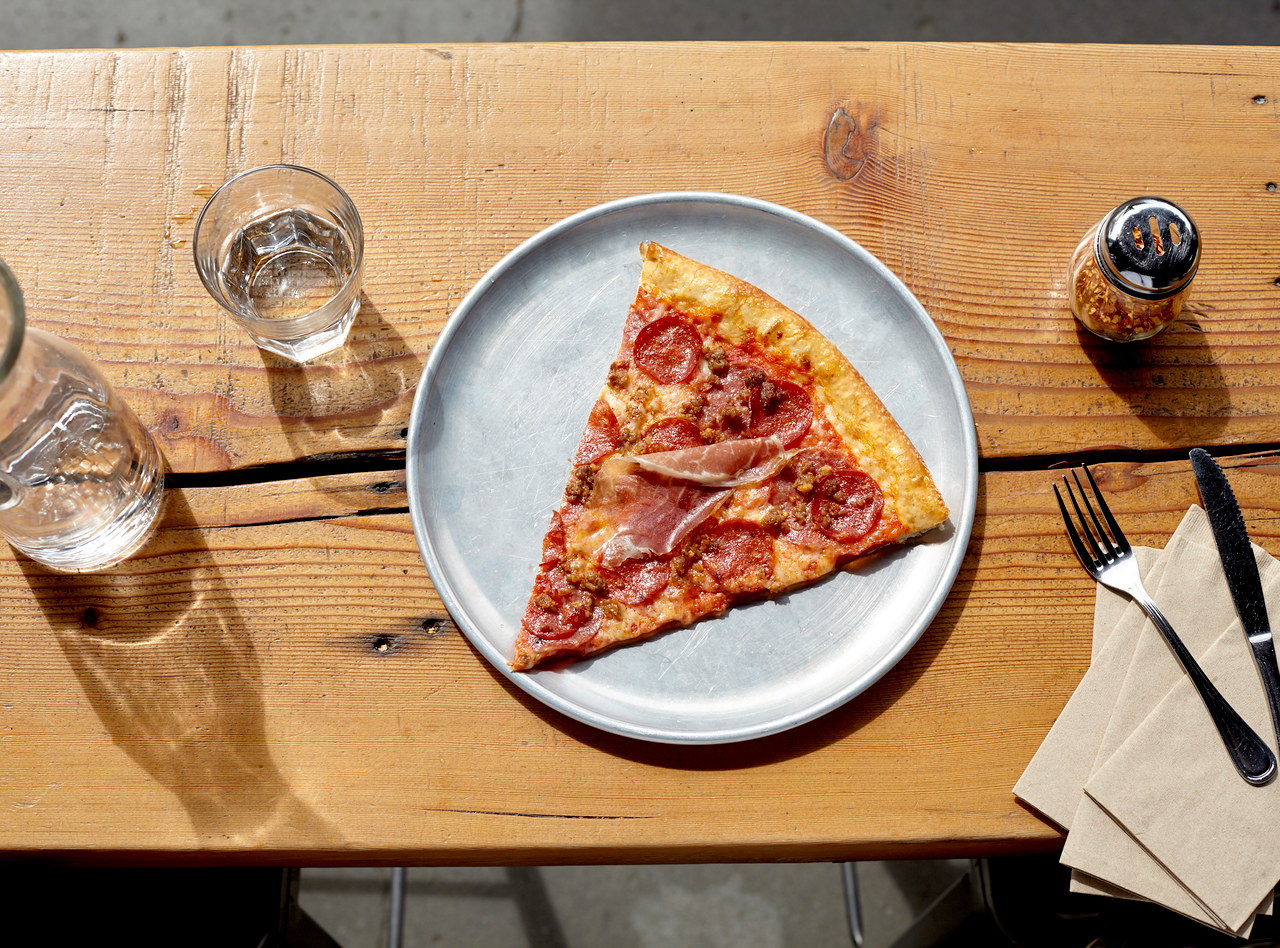 DEPRECATED Whole Hog Pizza with Prosciutto, Sausage, Pepperoni and Salami by Chef Ethan Stowell