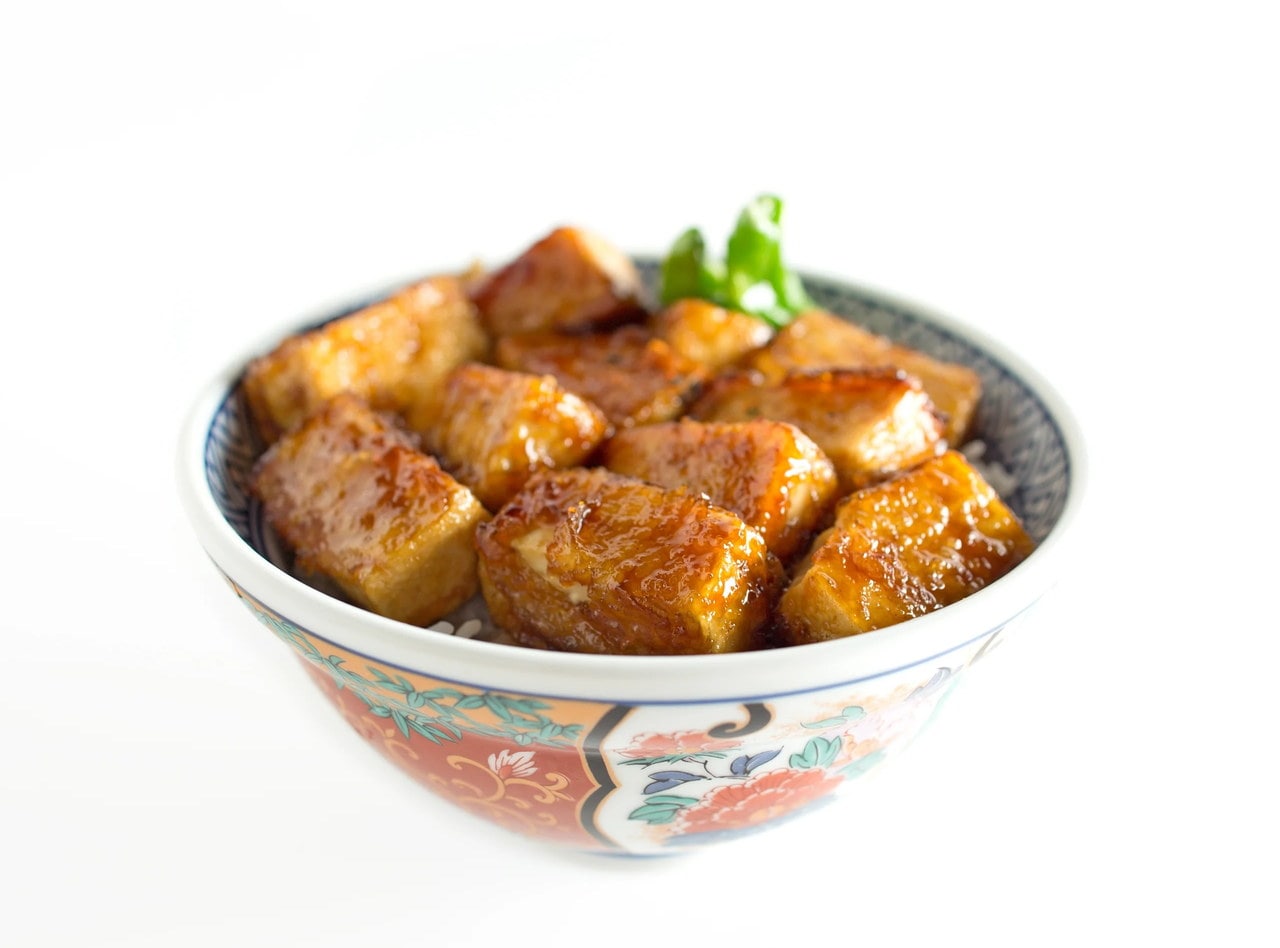 Grab 'n Go Tofu Teriyaki Don Bowl by Chef Kevin Chin (FB)