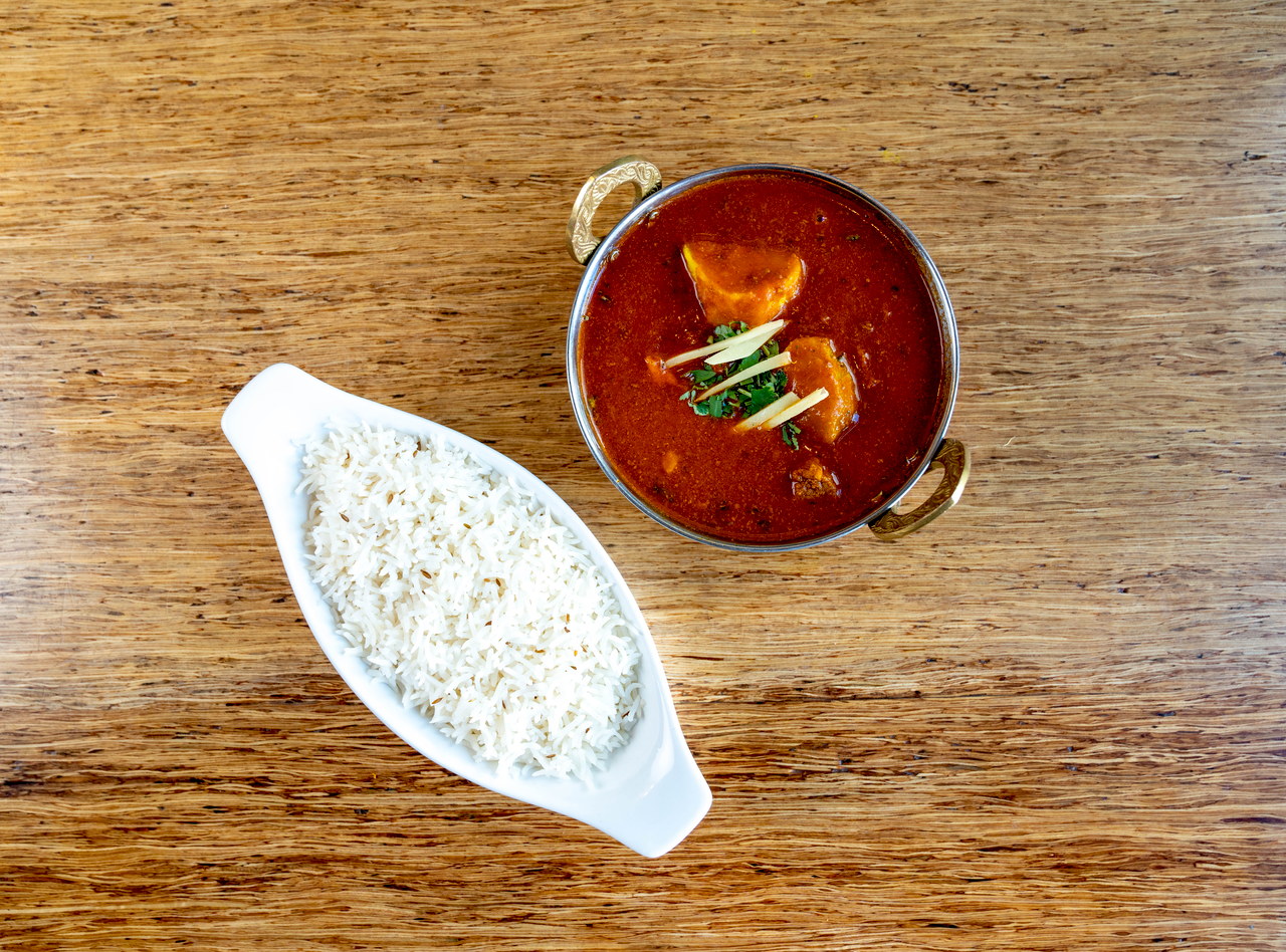 Lamb Vindaloo Plate by Chef Sukhchain Singh