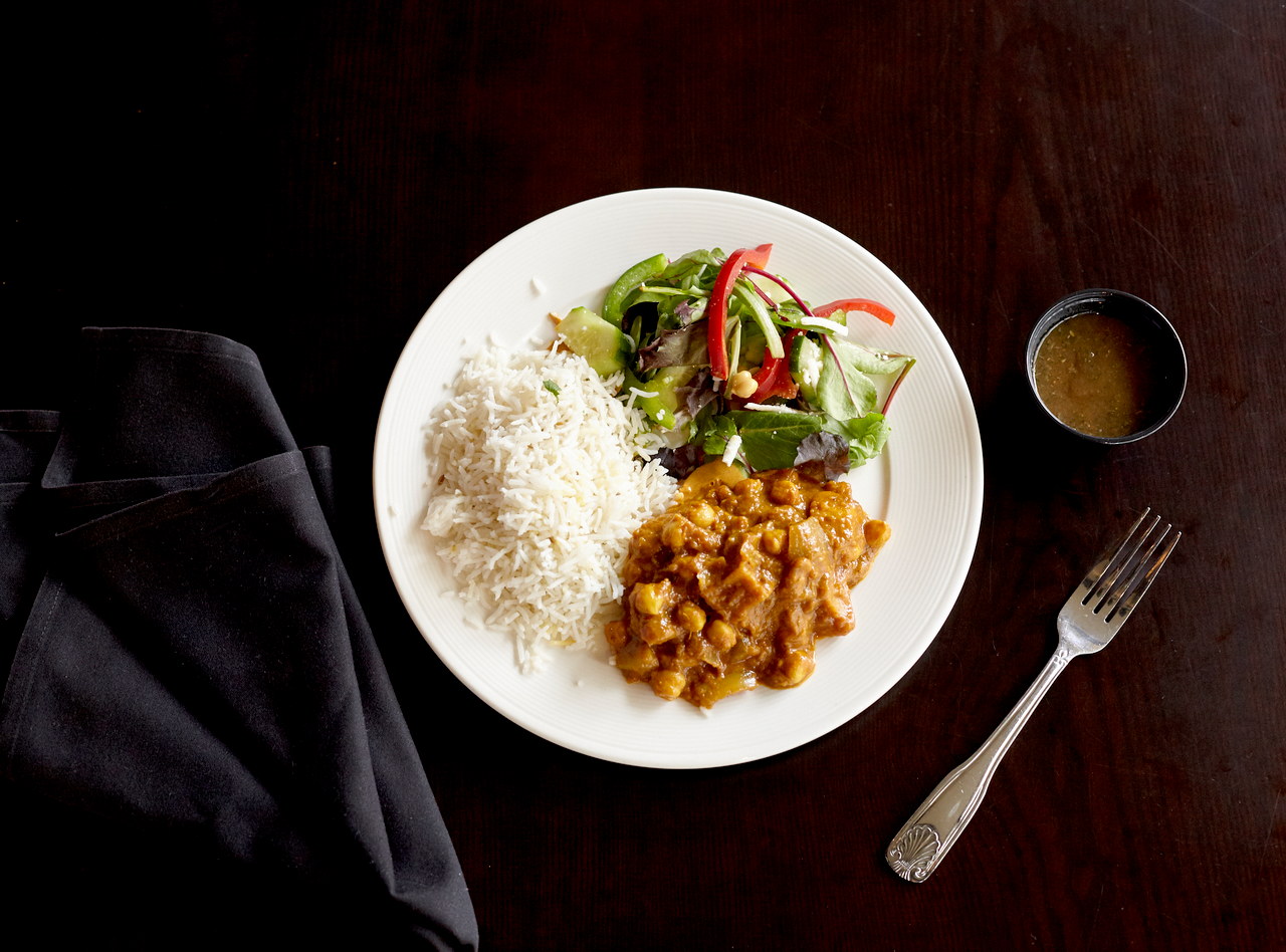 Aloo Chole Boxed Lunch by Chef Nitin Panchal